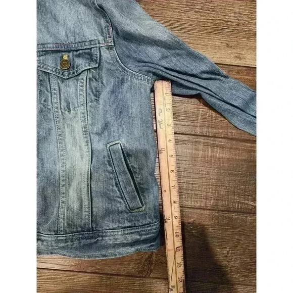 American Living by Ralph Lauren Women's Size Medium Jean Jacket Denim - Picture 6 of 6
